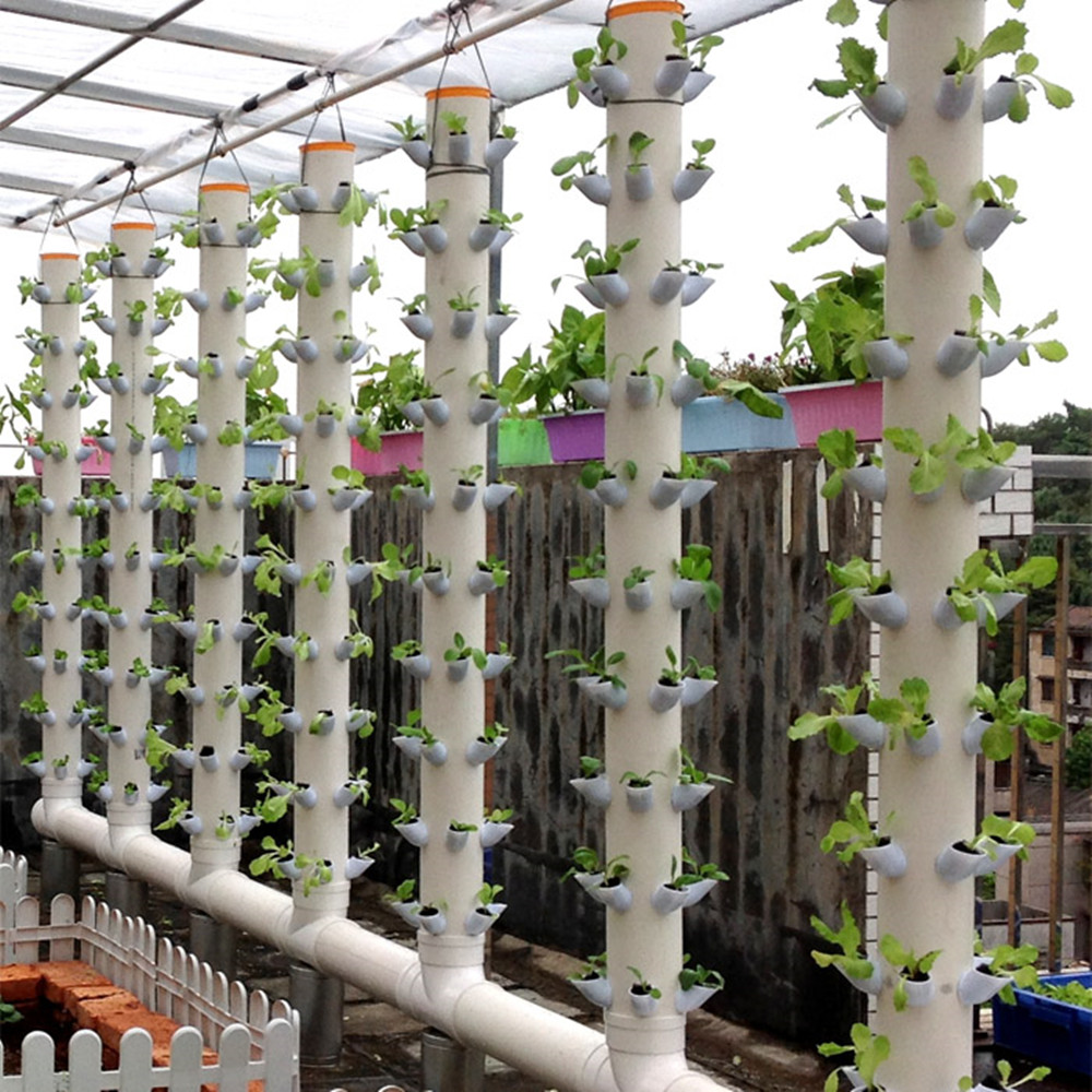 DWC Hydroponics Vertical Tower Gardern Growing System ...